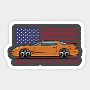 USA - Last of the breed - orange Sticker